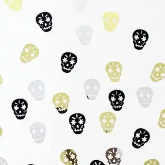 Tesco Halloween Metallic Skull Shape Table Confetti 14 Grams offer