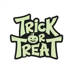 Tesco Glow in the Dark Halloween Trick or Treat Gel Window Sticker Decoration offer