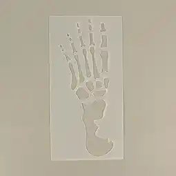 Tesco Halloween Skeleton Foot Print Stencils - Pack of 2 offer