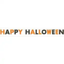 Tesco Happy Halloween Glitter Cardboard Letter Banner 274cm offer