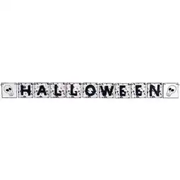 Tesco Halloween Cardboard Glitter Bunting 240cm offer