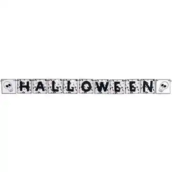 Tesco Halloween Cardboard Glitter Bunting 240cm offer