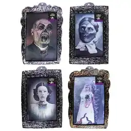 Tesco Assorted Lenticular Halloween Holographic Portrait Wall Hanging Decoration 42cm offer