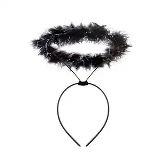 Tesco Black Angel Halloween Halo Headband offer