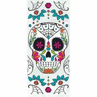 Tesco Day Of The Dead Halloween Cello Bags With Twist Ties - Pack of 20 offer