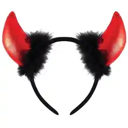 Tesco Devil Horns With Fur Hairband Halloween Fancy Dress offer