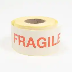 Tesco Fragile Sticker Label Roll offer