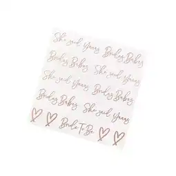 Tesco She Said Yaaas Hen Party Temporary Tattoo Stickers Sheets - Pack of 2 offer