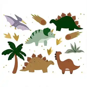 Tesco Dinosaurs Temporary Tattoos Sticker Sheet - Pack of 13 offer