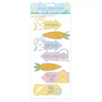 Tesco Easter Egg Hunt Arrow Stickers Sheet - Pack of 2 offer