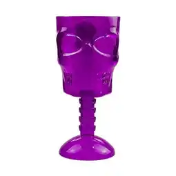 Tesco Halloween Purple Ghoulish Reusable Plastic Glass offer