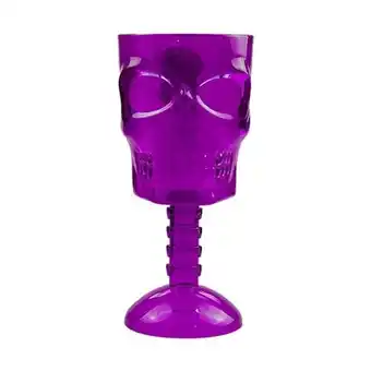 Tesco Halloween Purple Ghoulish Reusable Plastic Glass offer