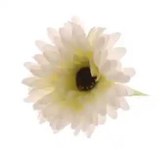 Tesco Gerbera Cream Artificial Silk Flower 54cm offer