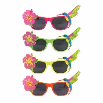 Tesco Tropical Design With Flower Fancy Dress Glasses offer