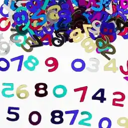 Tesco Assorted Numbers Multi Colour Table Confetti - 14 Grams offer