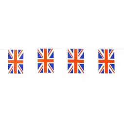 Tesco Union Jack Fabric Flag Bunting 90m (25 x 3.6m) offer