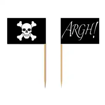 Tesco Pirate Flags Food Picks - Pack of 50 offer