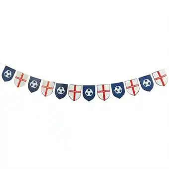 Tesco Come on England It's Coming Home Flag Bunting Hanging Decoration 2.5m offer