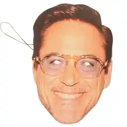 Tesco Robert Downey Jr Cardboard Face Mask offer