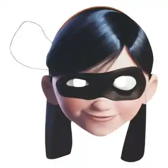 Tesco Incredibles 2 Violet Cardboard Face Mask offer