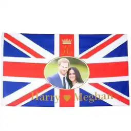 Tesco Union Jack Royal Wedding Prince Harry And Meghan Markle Flag - 5 x 3 Ft offer