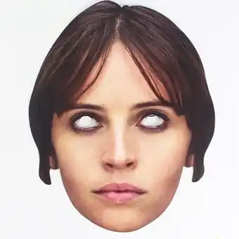 Tesco Star Wars Rogue One Jyn Erso Cardboard Face Mask offer