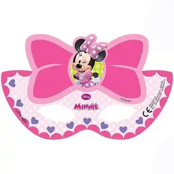 Tesco Disney Minnie Mouse Party Face Masks - Pack of 6 offer