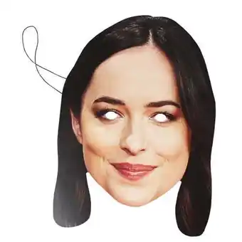 Tesco Dakota Johnson Cardboard Face Mask offer