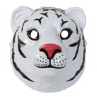 Tesco White Tiger Plastic Face Mask 23cm offer