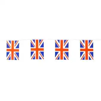 Tesco Union Jack Fabric Flag Bunting 360m (100 x 3.6m) offer