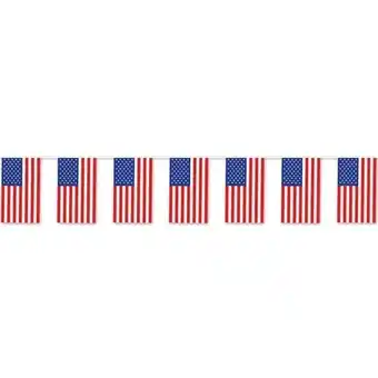 Tesco USA Flag Outdoor Pennant Banner - 60 Ft / 18.2m offer