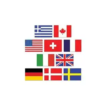 Tesco Mini International Flag Decorative Cutouts - 4.5 Inches / 11cm - Pack of 10 offer