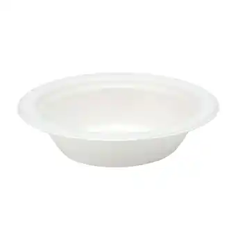 Tesco White Compostable Bagasse Bowls 18cm - Pack of 125 offer