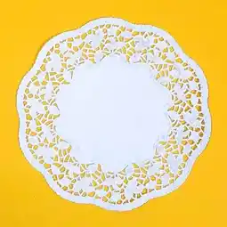 Tesco White Round Paper Doilies 21cm - Pack of 28 offer