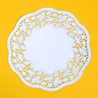 Tesco White Round Paper Doilies 21cm - Pack of 28 offer