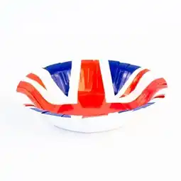 Tesco Union Jack Round Paper Bowls 17cm - Pack of 10 offer