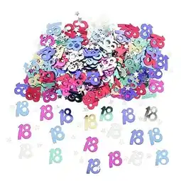 Tesco 18th Birthday Assorted Table Confetti - 14 Grams offer