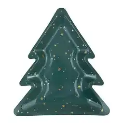 Tesco Christmas Tree Shape Paper Plates 21cm - Pack of 8 offer