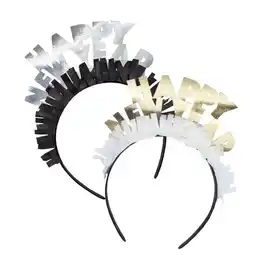 Tesco Happy New Year Assorted Headbands - Pack of 4 offer