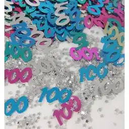 Tesco 100th Birthday Assorted Table Confetti - 14 Grams offer