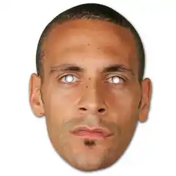 Tesco Rio Ferdinand Cardboard Face Mask offer