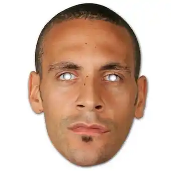 Tesco Rio Ferdinand Cardboard Face Mask offer