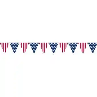 Tesco USA Flag Plastic Pennant Bunting 3.65m offer