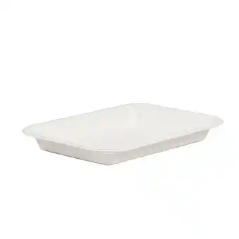 Tesco White Compostable Bagasse Chip Takeaway Trays 18cm - Pack of 125 offer