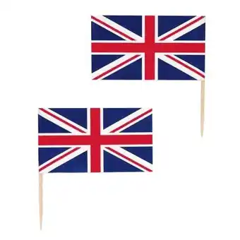 Tesco Union Jack Flag Food Picks - Pack of 30 offer