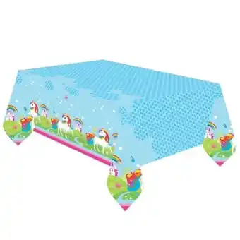 Tesco Unicorn Design Plastic Tablecover 180cm x 120cm offer