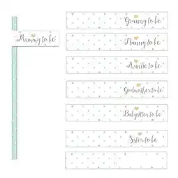 Tesco Pastel Baby Shower Paper Straws with Flags - Pack of 20 offer