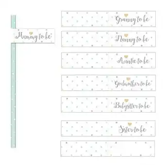 Tesco Pastel Baby Shower Paper Straws with Flags - Pack of 20 offer