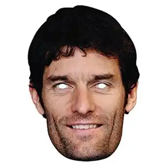 Tesco Mark Webber Cardboard Face Mask offer