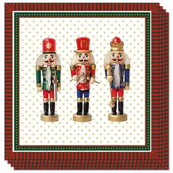 Tesco Christmas Nutcrackers Premium Decoupage Luncheon Napkins 3 Ply 33cm - Pack of 20 offer